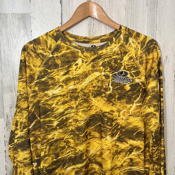 A23 medium yellow long sleeve size M (38-40) MOSSY OAK - Picture 2 of 4